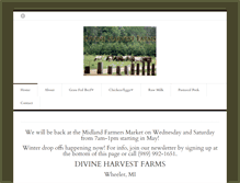 Tablet Screenshot of divineharvestfarms.com